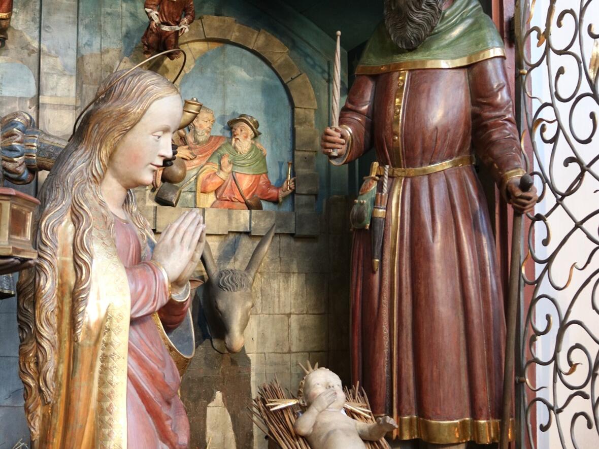 Die Heilige Familie (Augsburger Domkrippe). Foto: Dr. Peter C. Düren