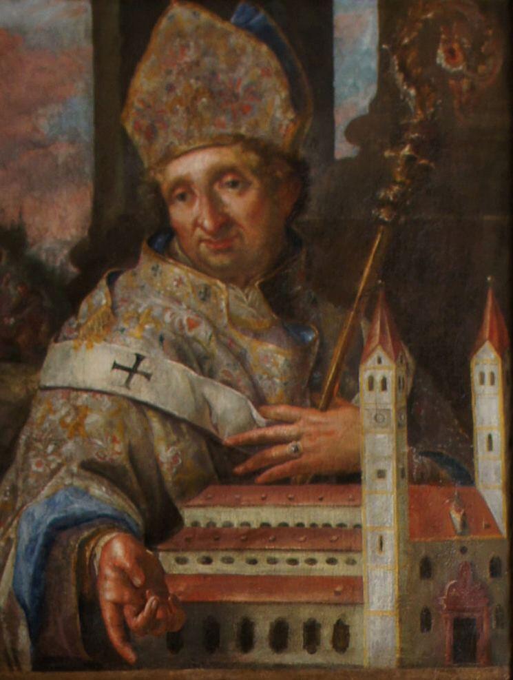 Franz Joseph Lederer (1676–1733) und Werkstatt, Der heilige Korbinian, Fürstengang der Fürstbischöflichen Residenz Freising