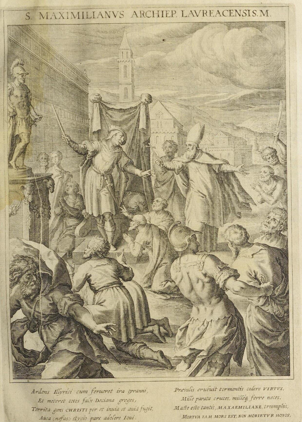 Kupferstich von Raphael Sadeler, aus: Matthäus Rader SJ, Bavaria Sancta, 1615