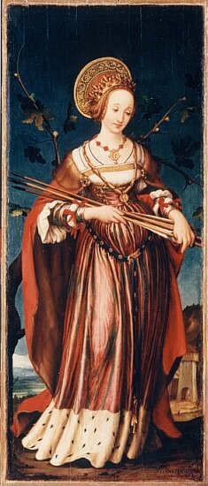 Hans Holbein d.J., Die heilige Ursula, 1523, Staatliche Kunsthalle, Karlsruhe