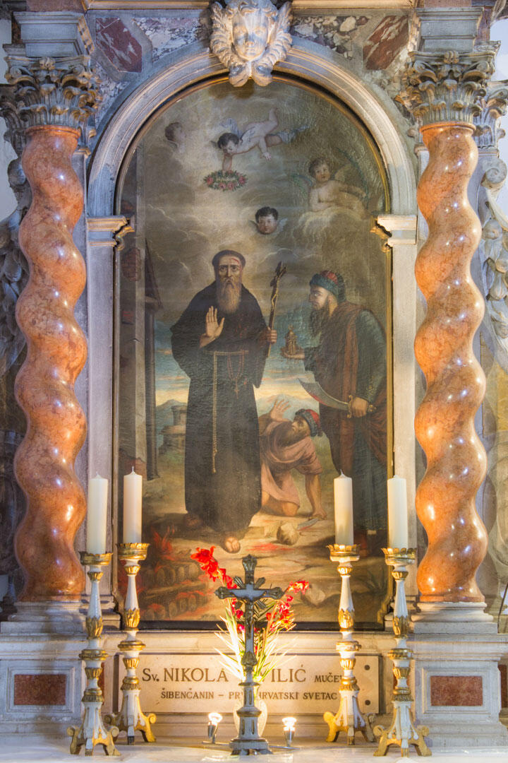 Nikola-Tavelić-Altar in der Franziskanerkirche von Šibenik