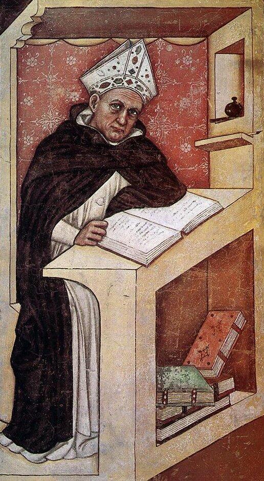 Tommaso da Modena, Fresko im Kapitelsaal des ehemaligen Dominikanerklosters San Niccolò in Treviso, 1352 