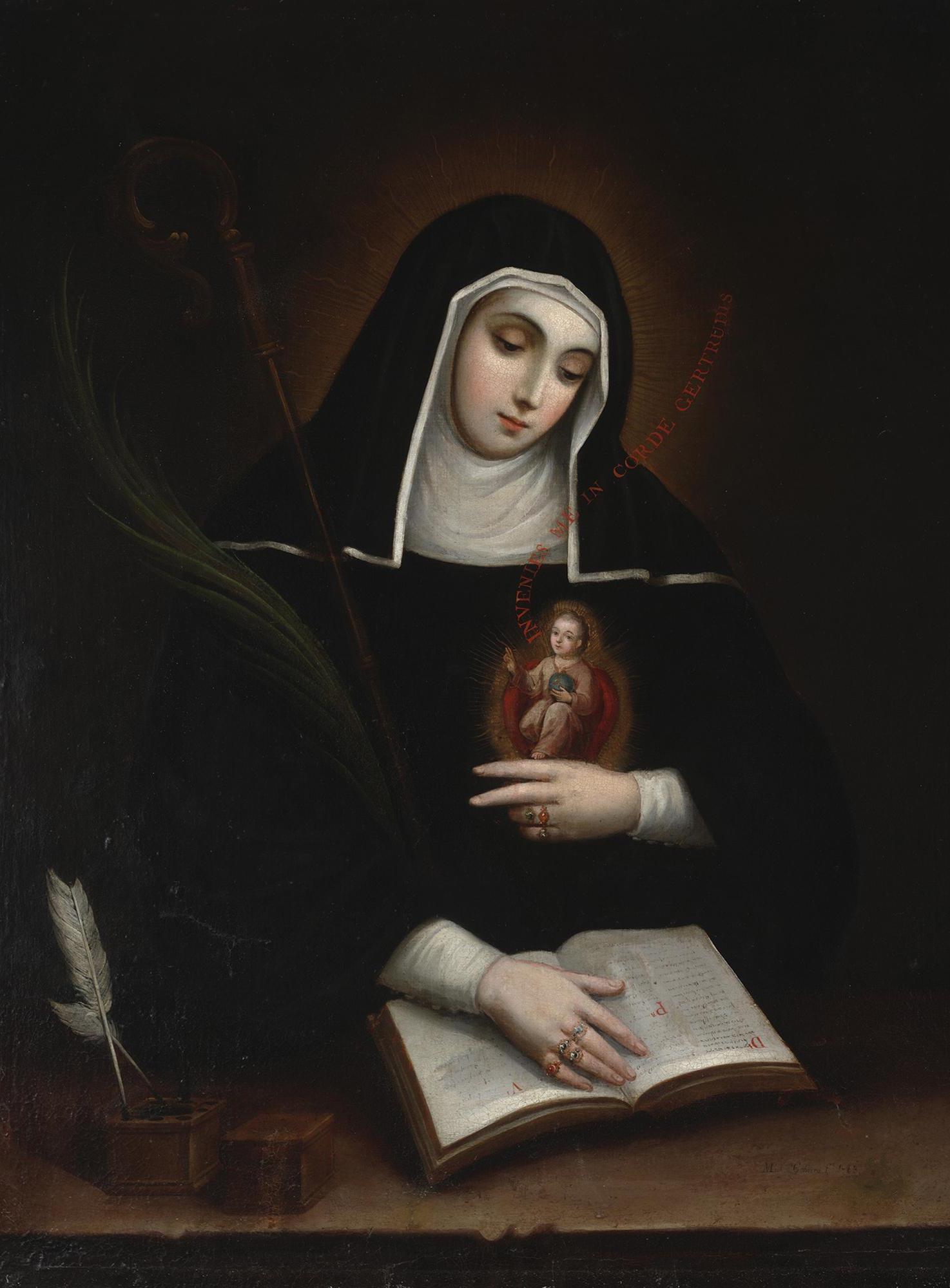 Miguel Cabrera, Die hl. Gertrud, 1763, Dallas Museum of Art