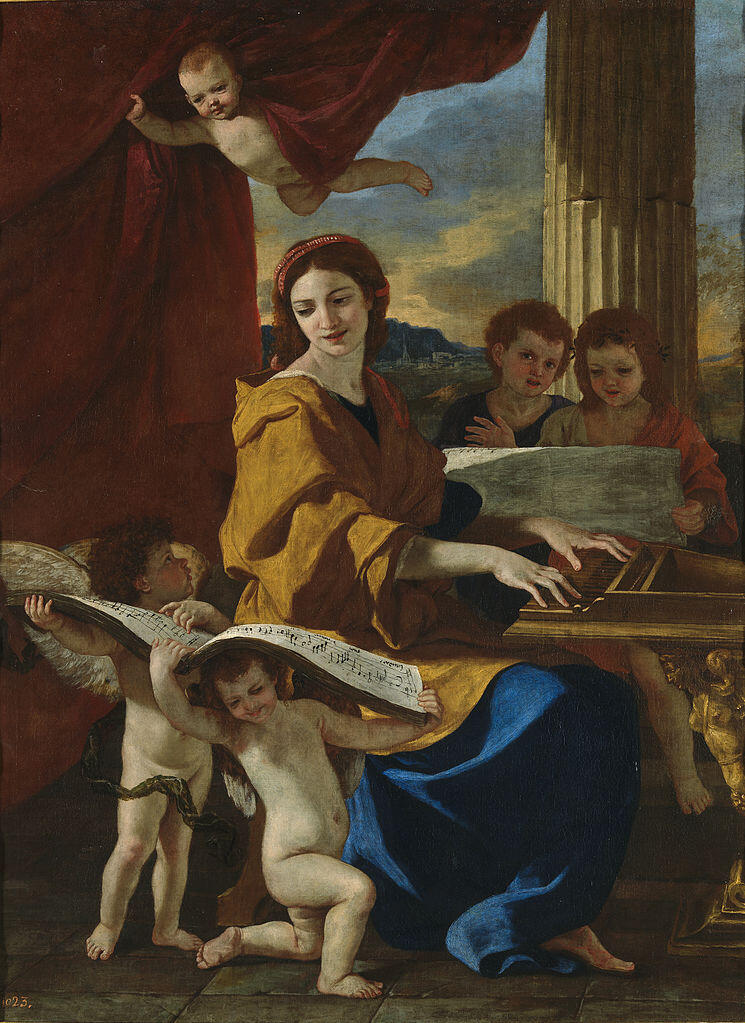 Nicolas Poussin, Sainte-Cécile, 1627/1628, Museo del Prado, Madrid