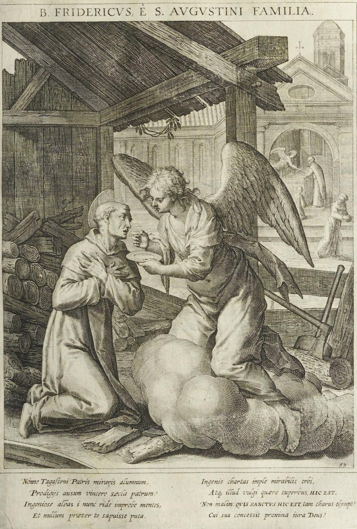 Kupferstich von Raphael Sadeler, aus: Matthäus Rader SJ, Bavaria Sancta, 1615