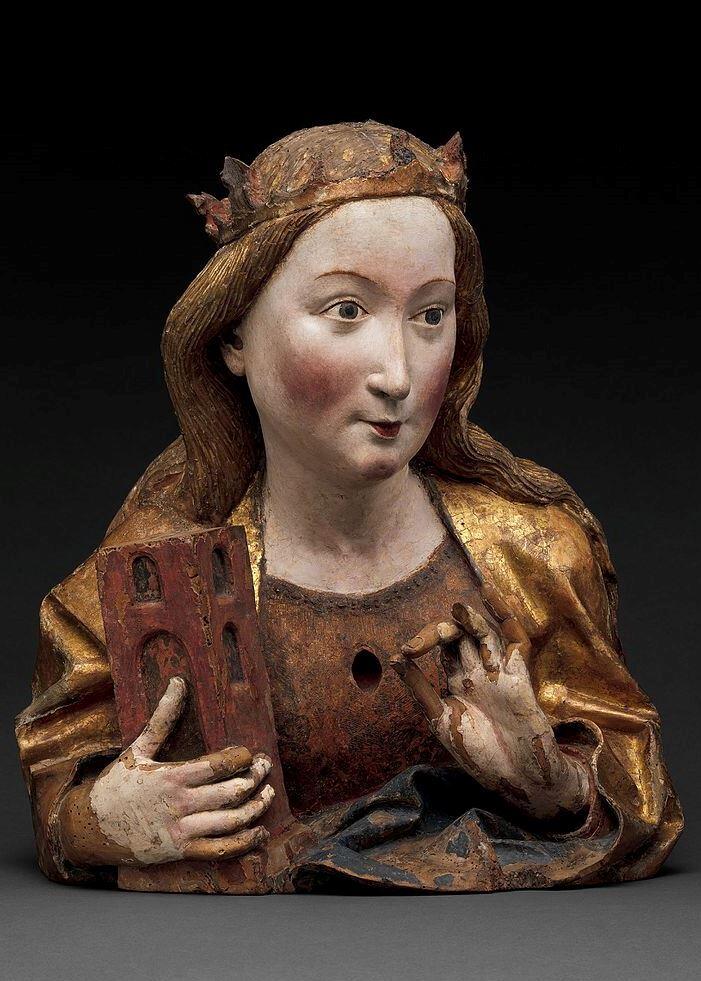 Reliquienbüste aus der Werkstatt von Niclaus Gerhaert von Leyden, um 1465, The Metropolitan Museum of Art, New York