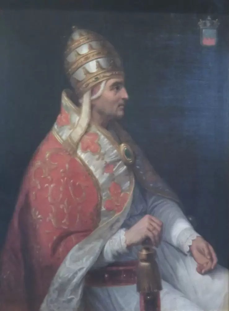 Henri Calixte Serrur, Portrait Urbans V., 1839, Papstpalast Avignon