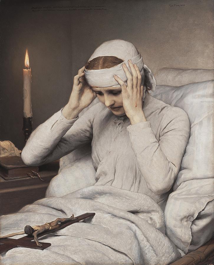 Gabriel von Max, Die ekstatische Jungfrau Katharina Emmerich, 1885, Neue Pinakothek, München