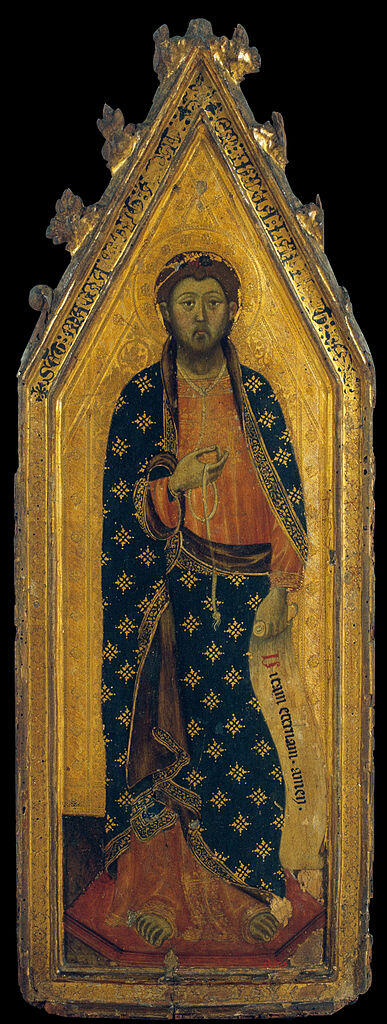 Altarbild mit dem hl. Matthias, Werkstatt der Gebrüder Serra, um 1360, Museu Nacional d’Art de Catalunya, Barcelona