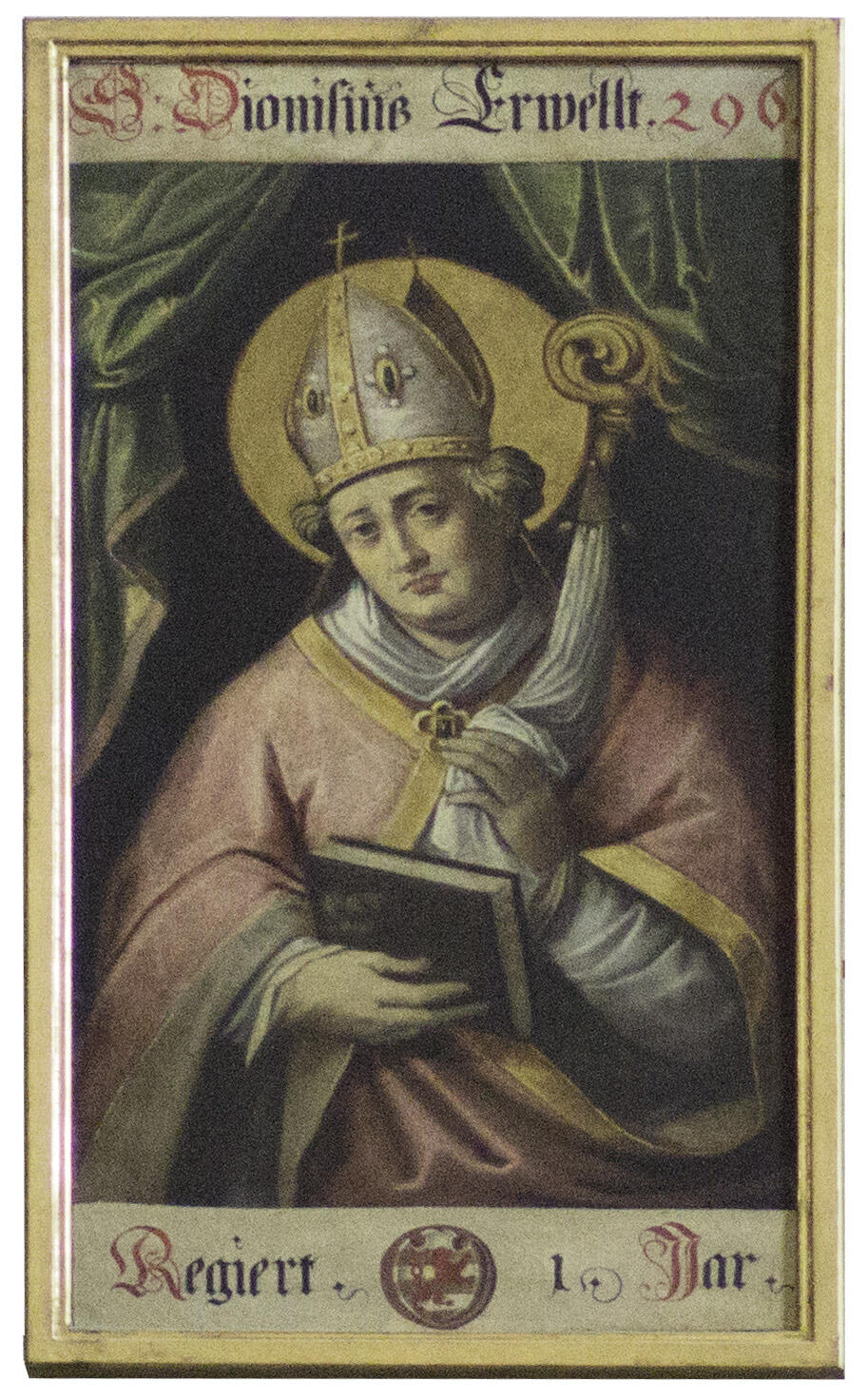 Dionysius. Bischofsgalerie im Augsburger Dom. Foto: Reinhold Banner