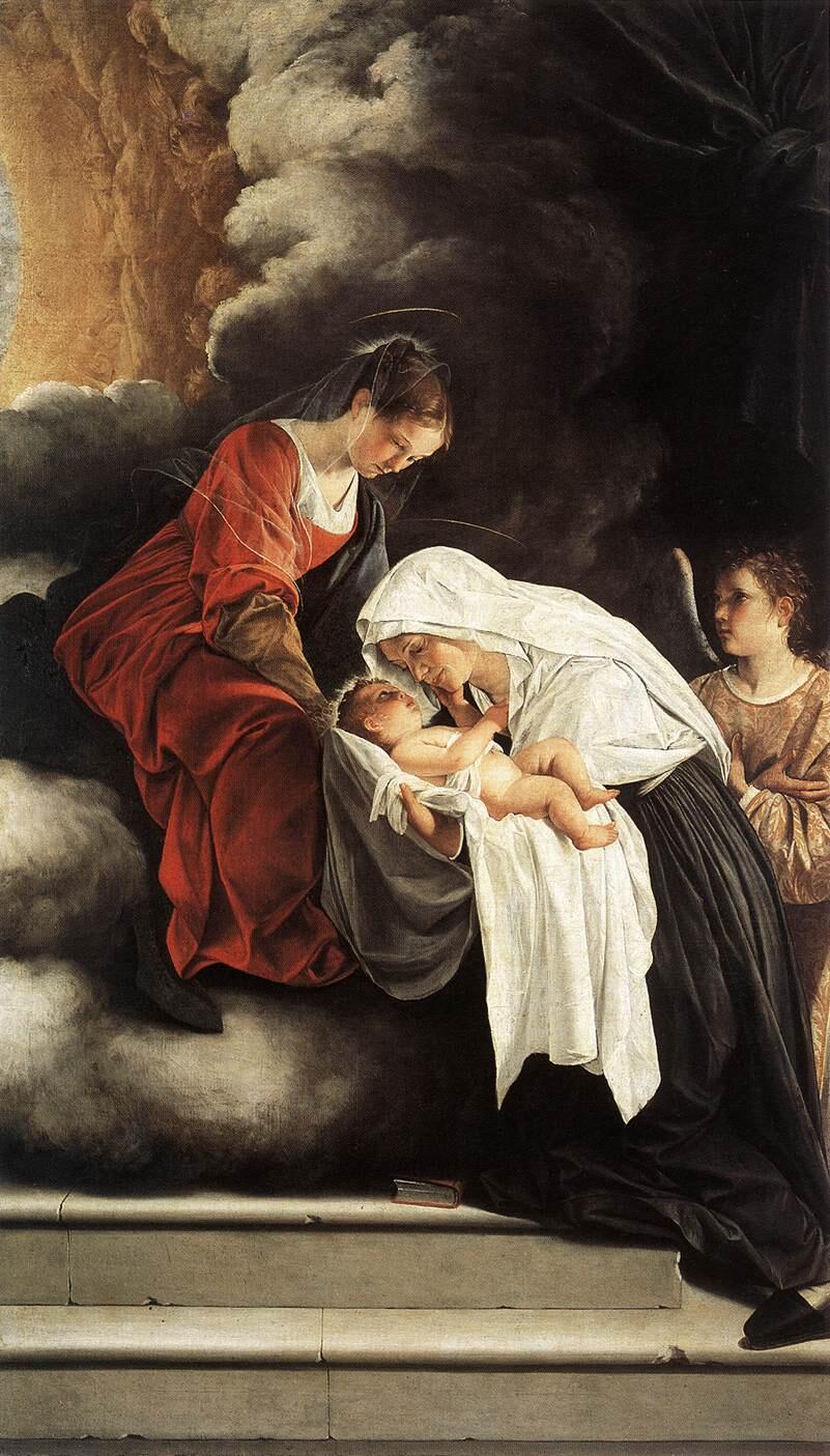 Orazio Gentileschi, Die Vision der hl. Francesca Romana, 1615–1619, Galleria Nazionale delle Marche, Urbino