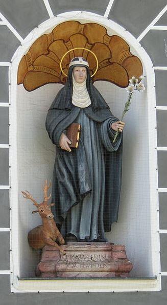 Figur der hl. Katharina am Kloster Altomünster. Foto: GFreihalter (CC BY-SA 3.0)