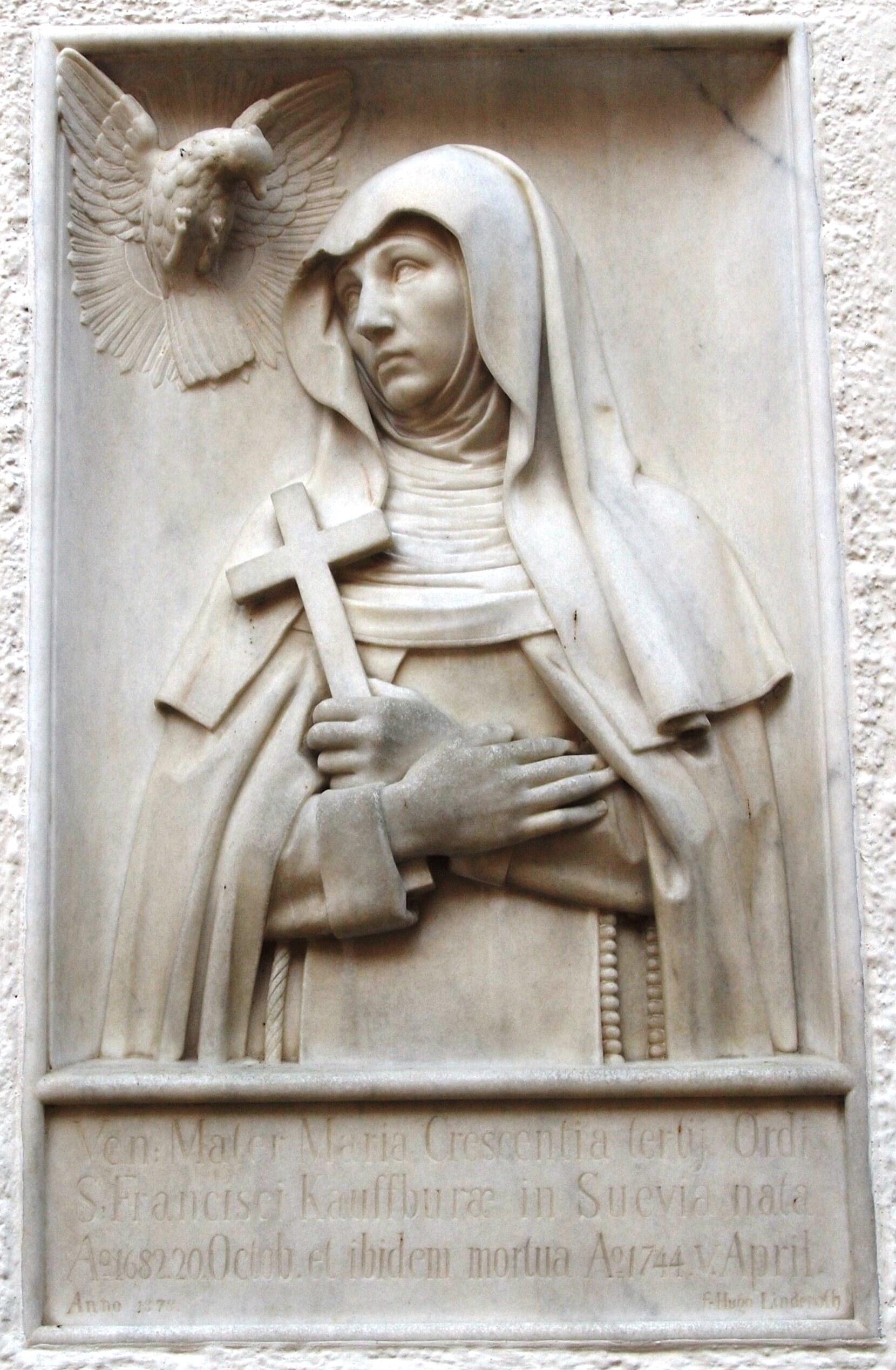 Relief von 1878 an der Klosterkirche Kaufbeuren