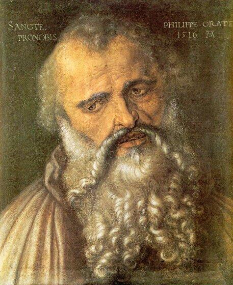 Albrecht Dürer, Heiliger Philipp, bitte für uns!, 1516, Uffizien, Florenz