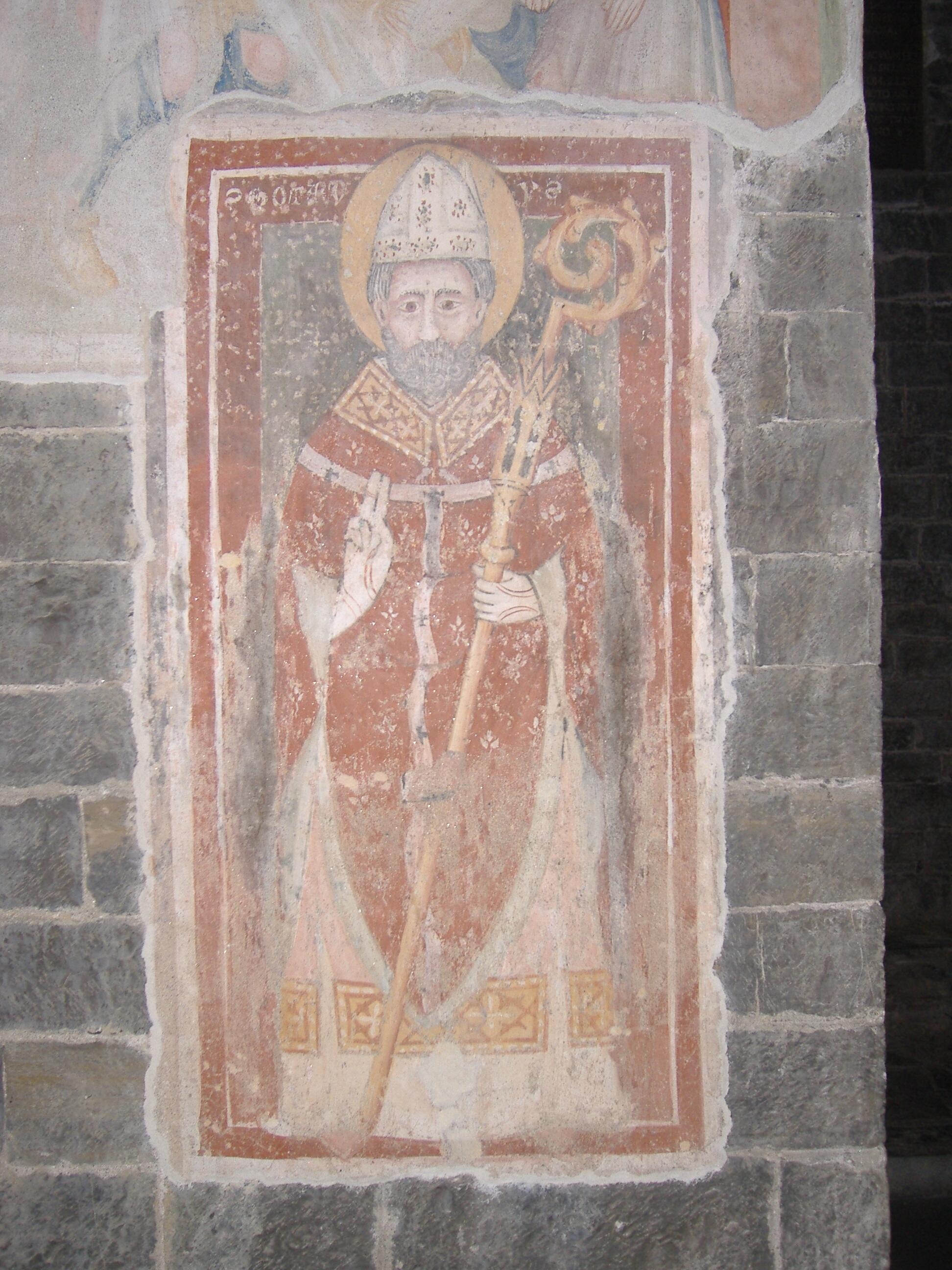Fresko in der Kirche Santa Maria del Tiglio, Gravedona (Como), 15. Jahrhundert