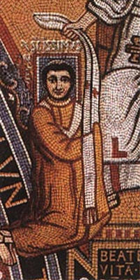 Mosaik im Triclinium Leoninum des Lateranpalasts, um 799
