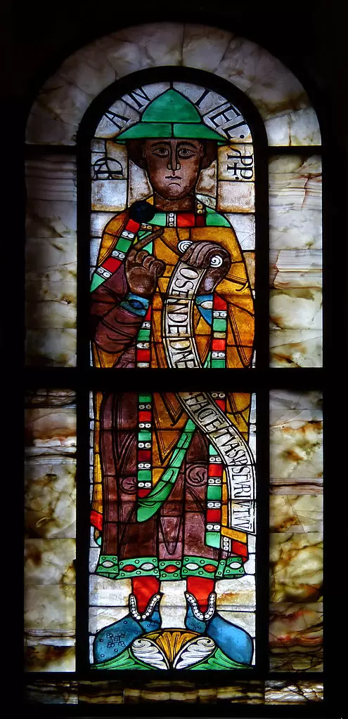 Prophetenfenster im Augsburger Dom, 11./12. Jahrhundert. Foto: Hans Bernhard (CC BY-SA 3.0)