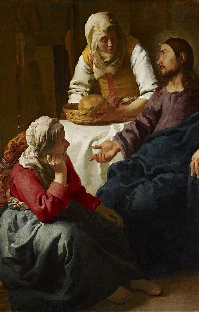 Jan Vermeer, Christus bei Maria und Martha, 1654–1656, National Gallery of Scotland, Edinburgh