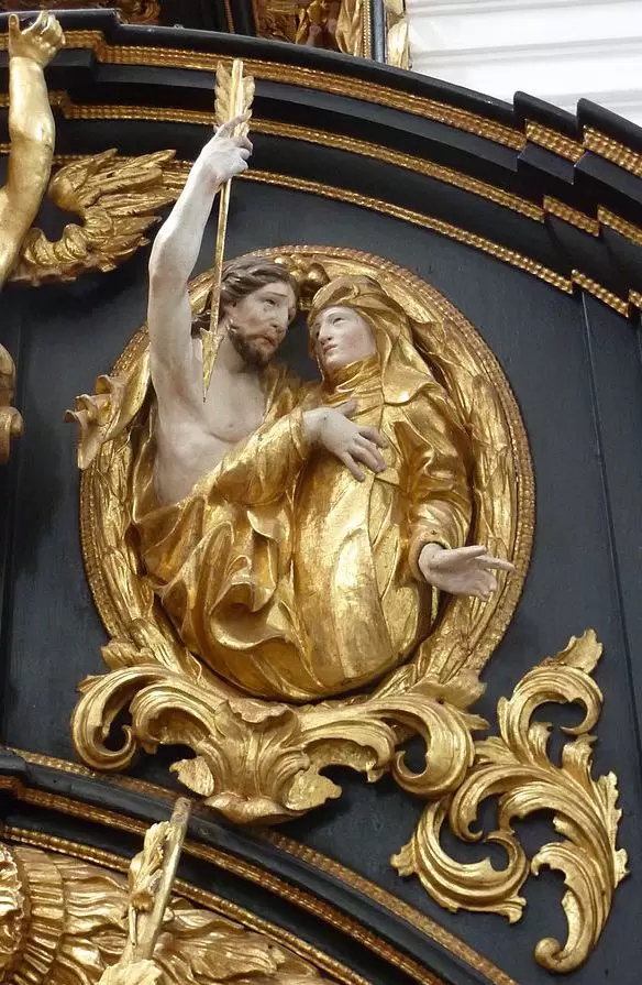 Kanzel der Pfarrkirche Mariä Himmelfahrt, ehem. Zisterzienserstift Baumgartenberg, Oberösterreich. Foto: BSonne (CC BY-SA 3.0)