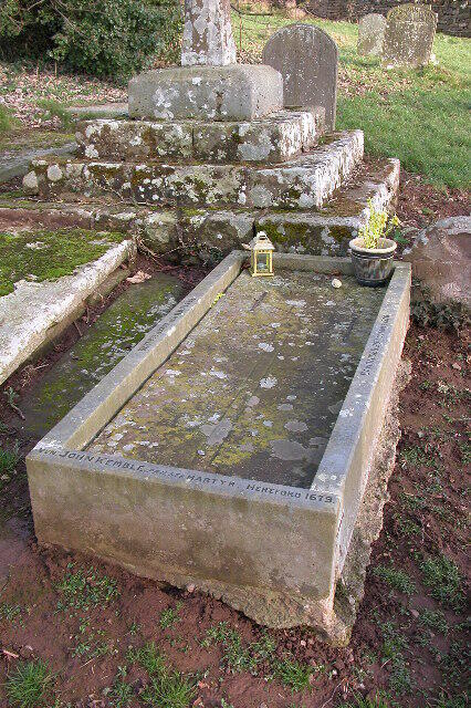 John Kembles Grab bei St Mary’s Church, Welsh Newton, Herefordshire. Foto: Philip Halling (CC BY-SA 2.0)
