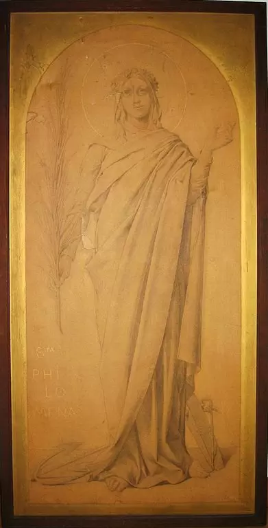 Die hl. Philomena, um 1900, Cuypershuis, Roermond