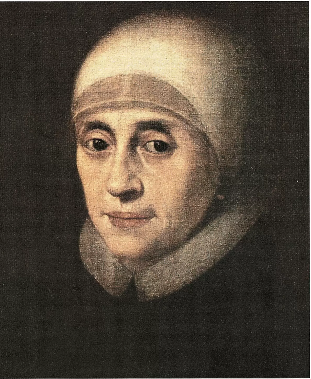 Bildnis nach dem ältesten Portrait, 1621, in der Augsburger Niederlassung der Congregatio Jesu, aus: Vera Schauber, Hanns M. Schindler, Bildlexikon der Heiligen, 1999. Mit freundlicher Genehmigung der Autoren