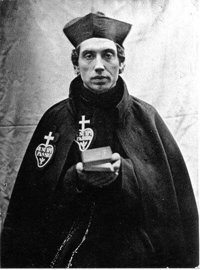 Foto im Passionistenhabit kurz nach der Priesterweihe, 1851