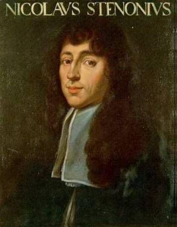 Kopie des authentischen Stensenportraits von Joost Sustermans (Uffizien, Florenz, um 1670) im Medizinisch-Anatomischen Institut der Universität Kopenhagen