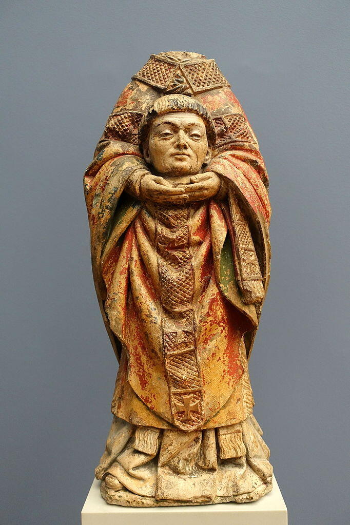 Umkreis von Antoine Le Moiturier, Der hl. Dionysius, um 1465, Bode-Museum, Berlin