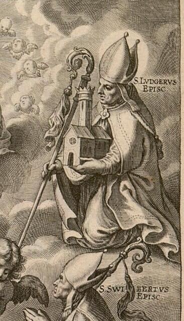 Ausschnitt aus dem Frontispiz des Missale S. Monasteriensis Ecclesiae, 1632, Münster: Univ.- und Landesbibliothek (CC BY 4.0)