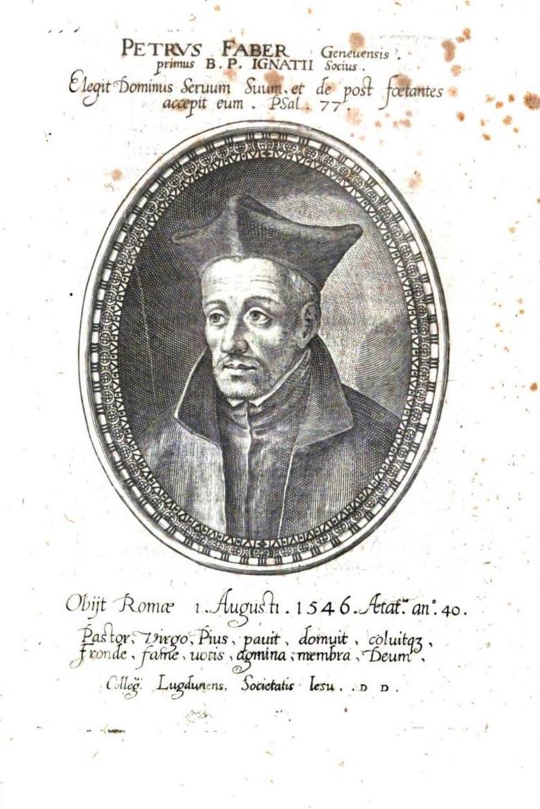 Portrait in der Vita Petri Fabri von Niccolò Orlandini SJ, 1617