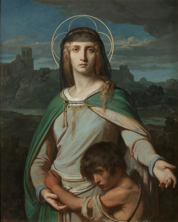 Alexandre Cabanel, Die heilige Monika in einer Landschaft (als personifizierte Caritas), 1845, The Milwaukee Art Museum, http://www.mam.org