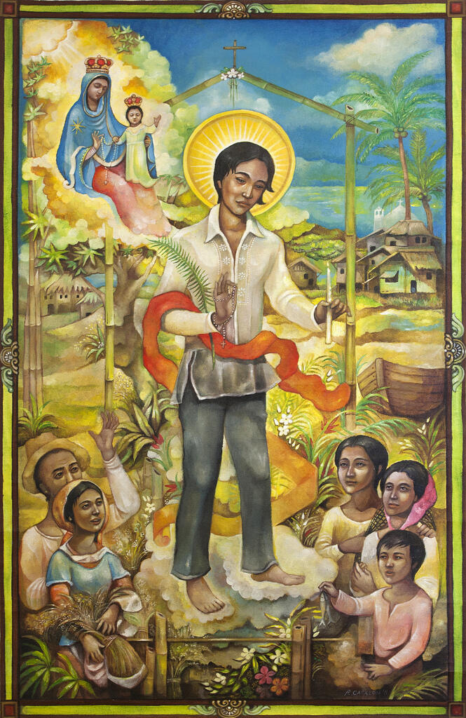 Andachtsbild in der Binondo-Kirche „Basilica of St. Lorenzo Ruiz“, Manila – via https://rcam.org/minorbasilicaofsanlorenzoruiz/
