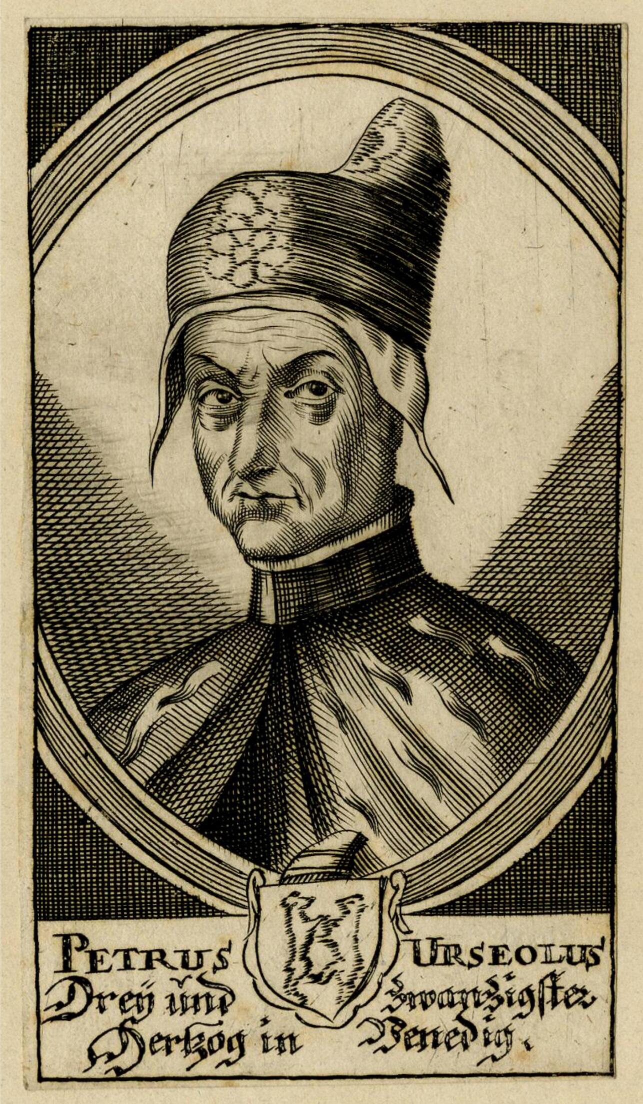 Der hl. Pietro I. Orseolo als Doge von Venedig, Kupferstich von Johann Jakob Vogel, um 1680, Foto: © The Trustees of the British Museum