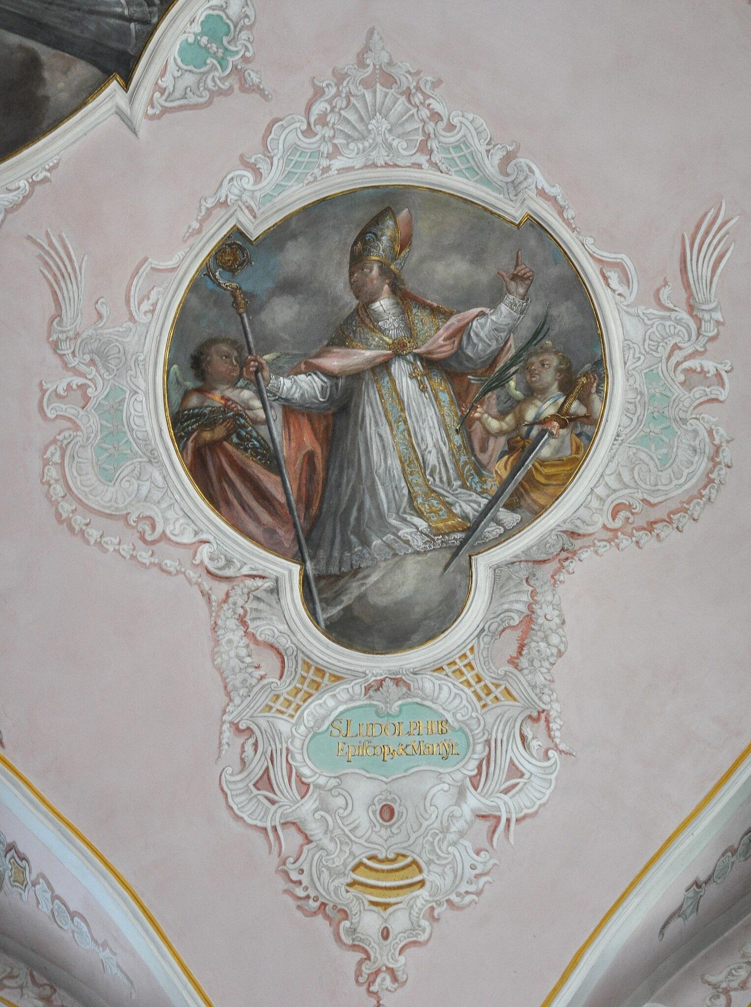 Fresko von Gabriel Weiß an der Chordecke der Klosterkirche des ehemaligen Prämonstratenserklosters Schussenried, 1744. Foto: Andreas Praefcke