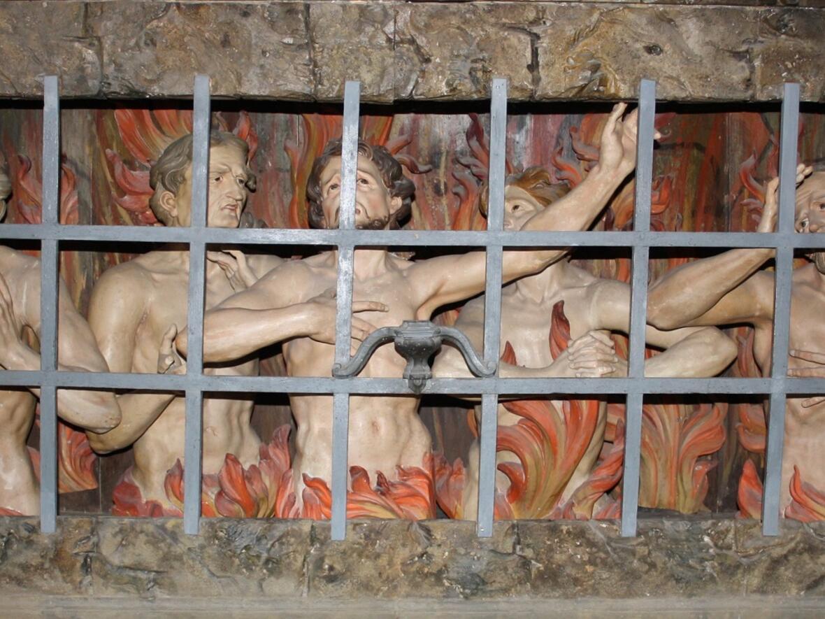 Fegfeuerdarstellung im Marienmünster in Dießen am Ammersee (Foto: Dr. Peter C. Düren)
