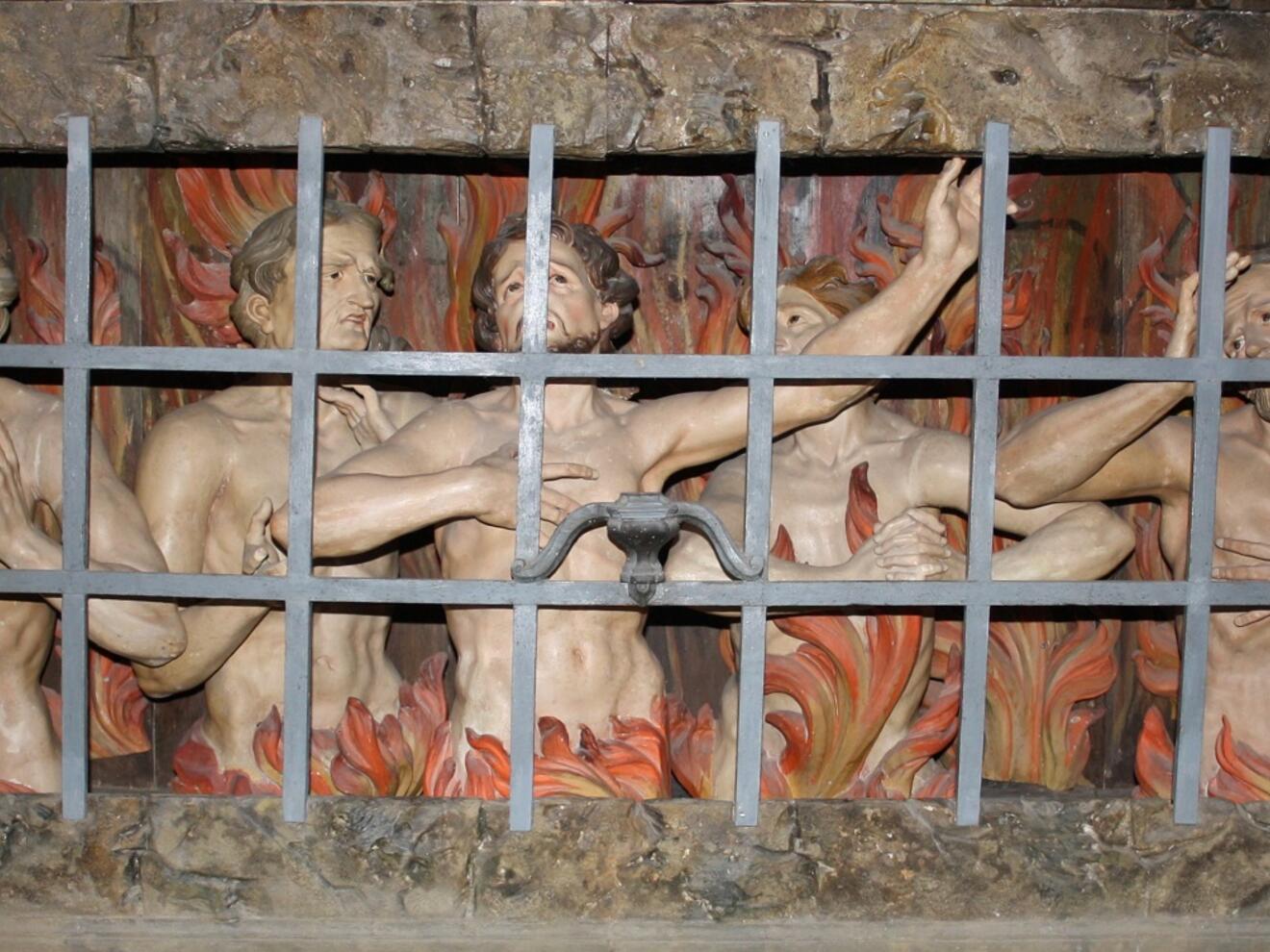 Fegfeuerdarstellung im Marienmünster in Dießen am Ammersee (Foto: Dr. Peter C. Düren)