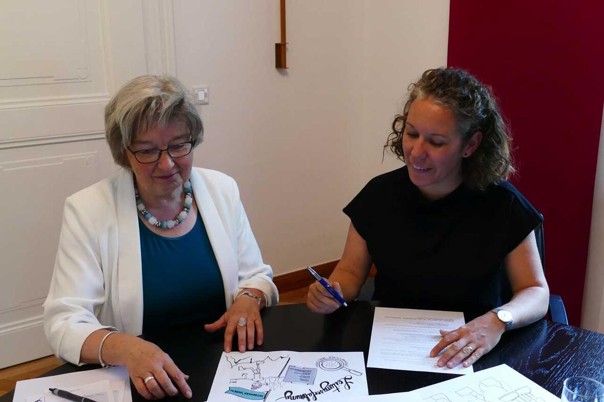 Marlene Gölz, eine der beiden Mentees aus dem Bistum Augsburg, wurde bei dem Projekt von Maria-Anna Immerz als Mentorin begleitet. (Foto: Lydia Schwab)
