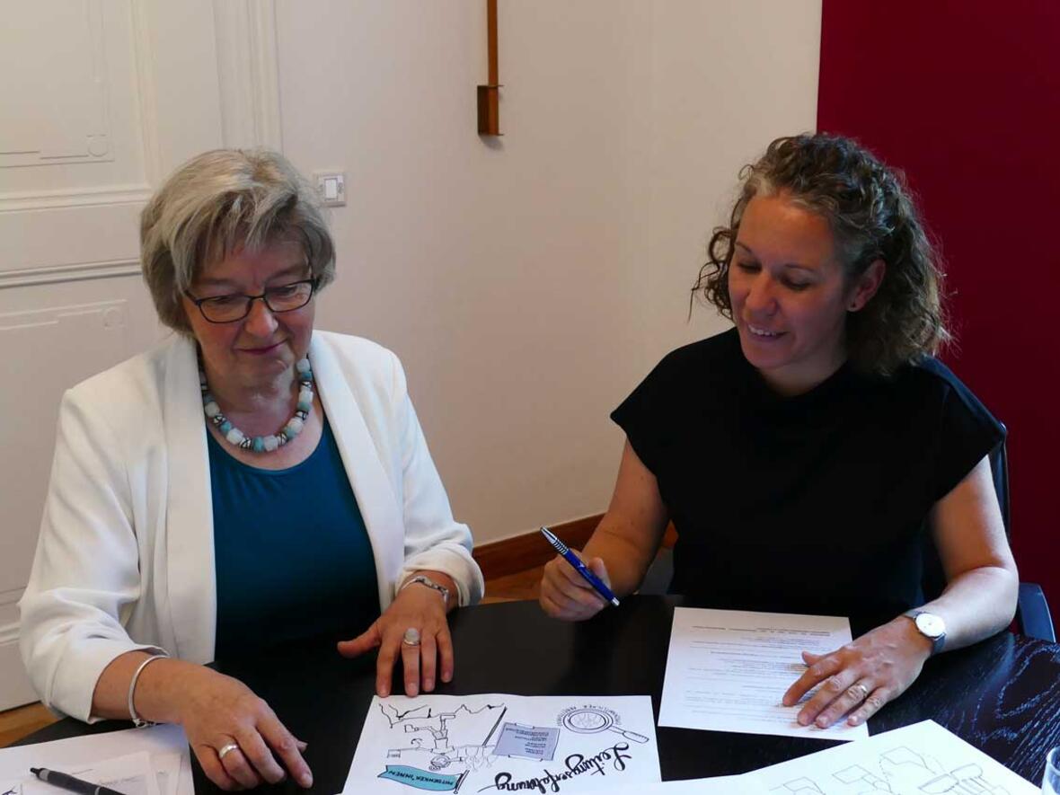 Marlene Gölz, eine der beiden Mentees aus dem Bistum Augsburg, wurde bei dem Projekt von Maria-Anna Immerz als Mentorin begleitet. (Foto: Lydia Schwab)