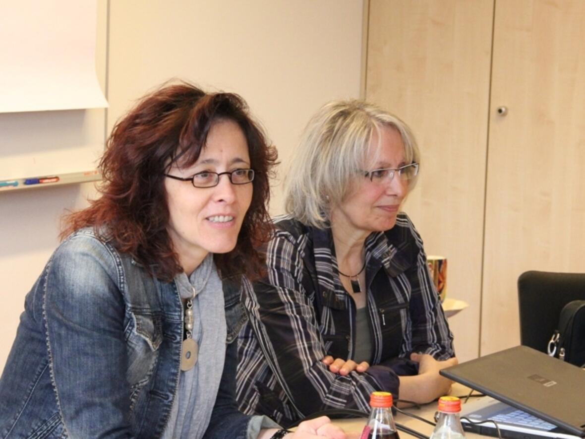 Die beiden Referentinnen: (v.l.) Prof. Dr. Andrea Kerres und Johanna-Maria Fath.