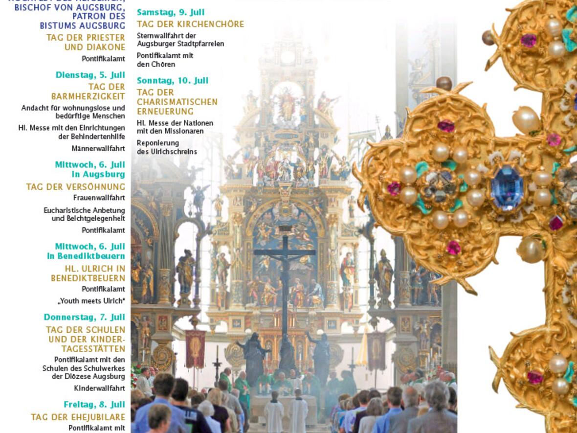 Plakat zur Ulrichswoche (Gestaltung: SUV)