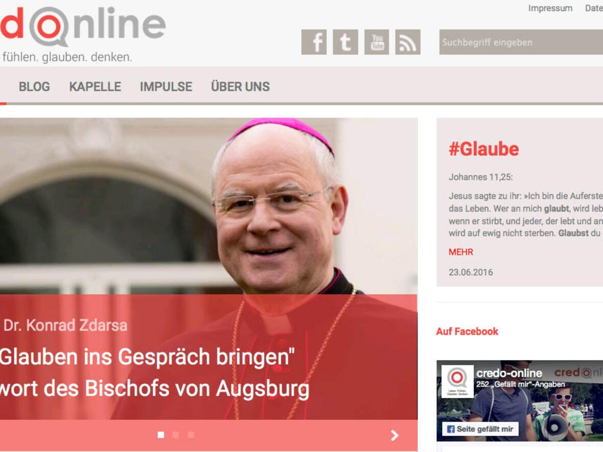 Screenshot von credo-online.