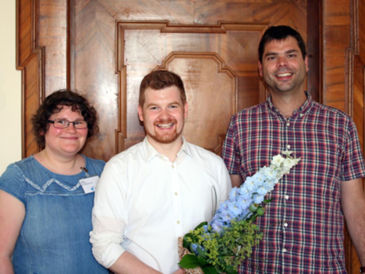 Der neue Landesvorsitzende des BDKJ, Daniel Köberle (Mitte). Foto: BDKJ 