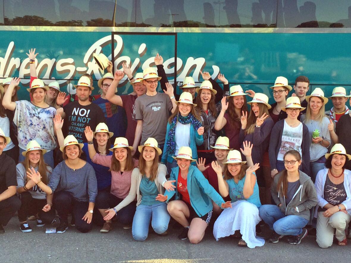 Die Augsburger Weltjugendtagspilger kurz vor der Abreise. (Foto: BJA/Ulrike Zengerle)