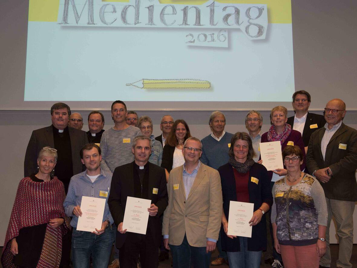 Insgesamt sieben Sieger wurden heute beim Pfarrbriefwettbewerb prämiert. Fotos: Maria Steber /pba. 