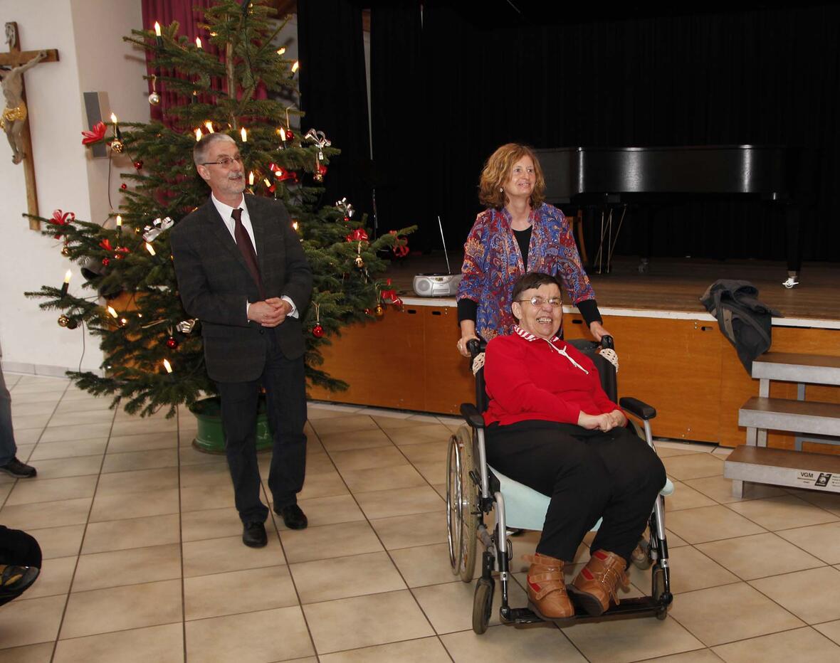 Viele gratulierten Gisela Schick zu ihrem 69. Geburtstag. (Fotos: Caritas / Bernhard Gattner)