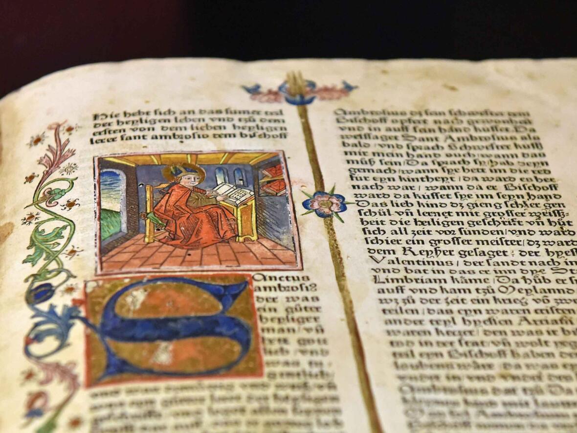 Der Heiligen Leben / Günther Zainer, Augsburg, Universitätsbibliothek, C 14-2 (Foto: Nicolas Schnall / pba)