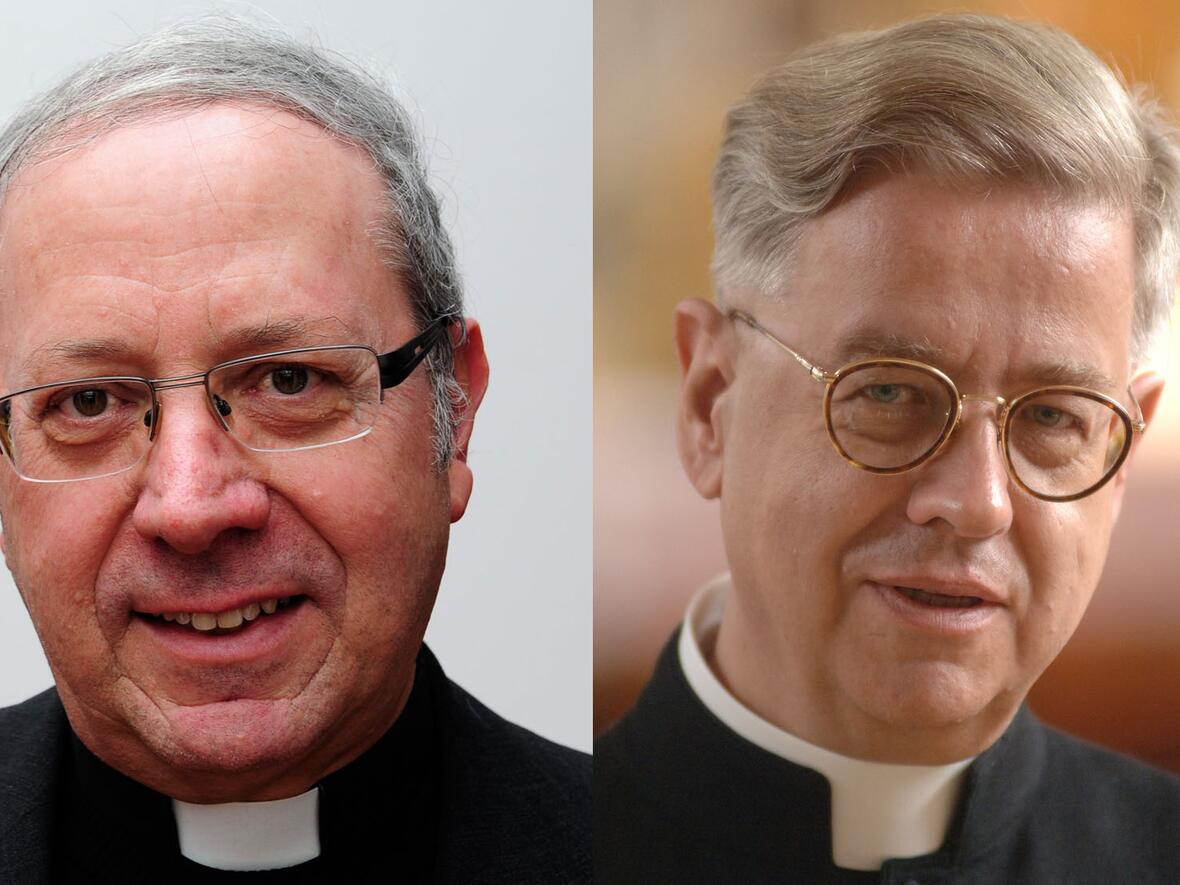 Dekan Erwin Reichart (links) wird ab Januar in Maria Vesperbild die Nachfolge von Prälat Wilhelm Imkamp antreten. (Fotos: Nicolas Schnall/Archiv Maria Vesperbild)