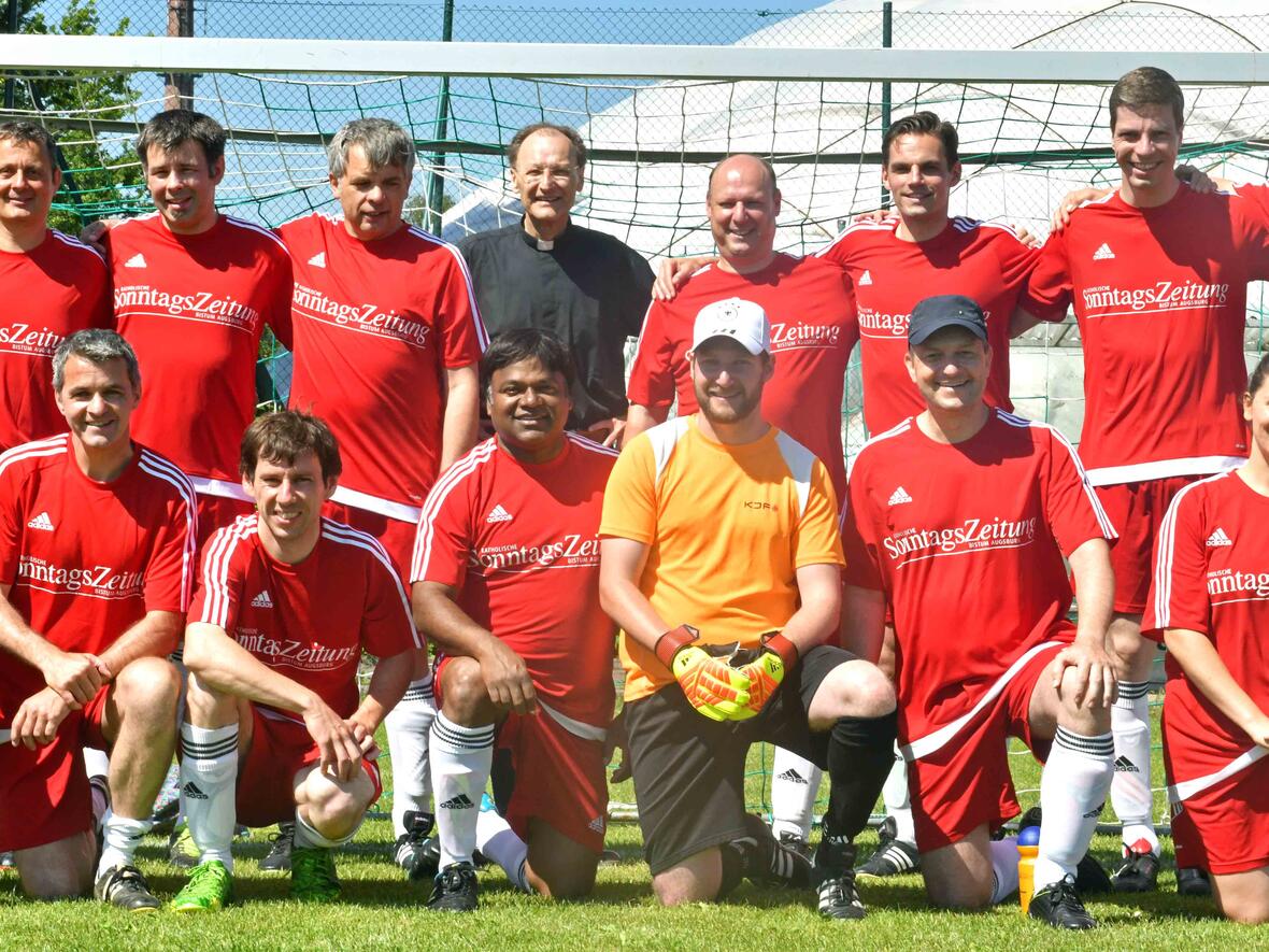 Nach drei Titeln in Folge musste sich das Team aus dem Bistum Augsburg heuer mit der Vizemeisterschaft zufrieden geben. (Fotos: Daniel Jäckel / pba)
