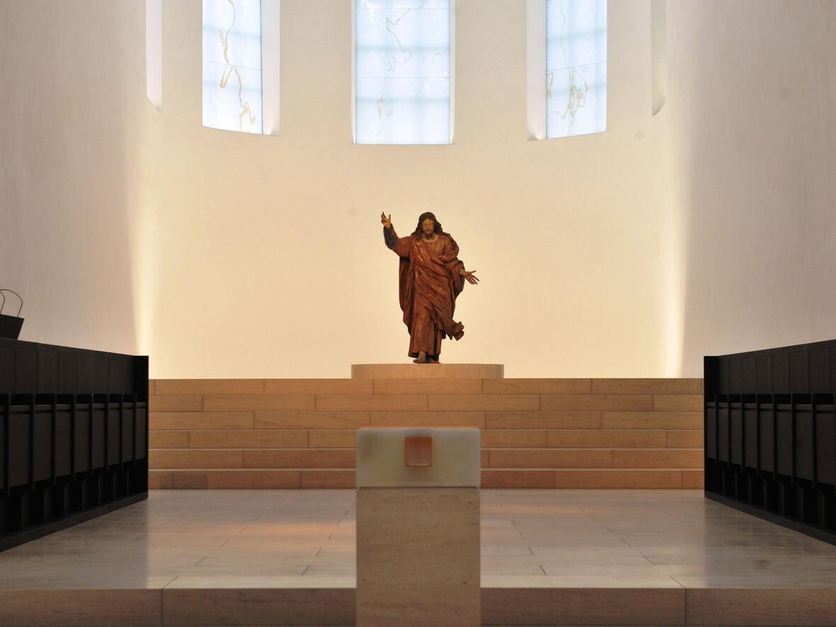 Wiederkehrender Christus in der Stadtpfarrkirche St. Moritz. (Foto: Nicolas Schnall / pba)
